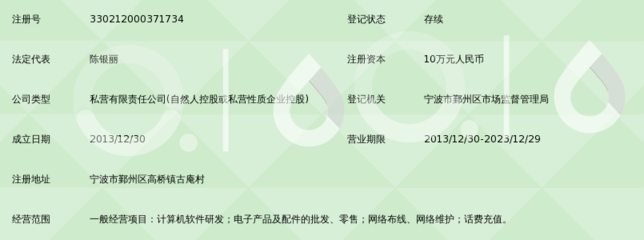 宁波市鄞州银利网络科技